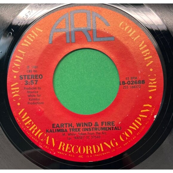 Earth Wind and Fire Wanna Be With You / Kalimba Tree 45 Vinyl 80s R&B Soul ARC - Picture 2 of 6